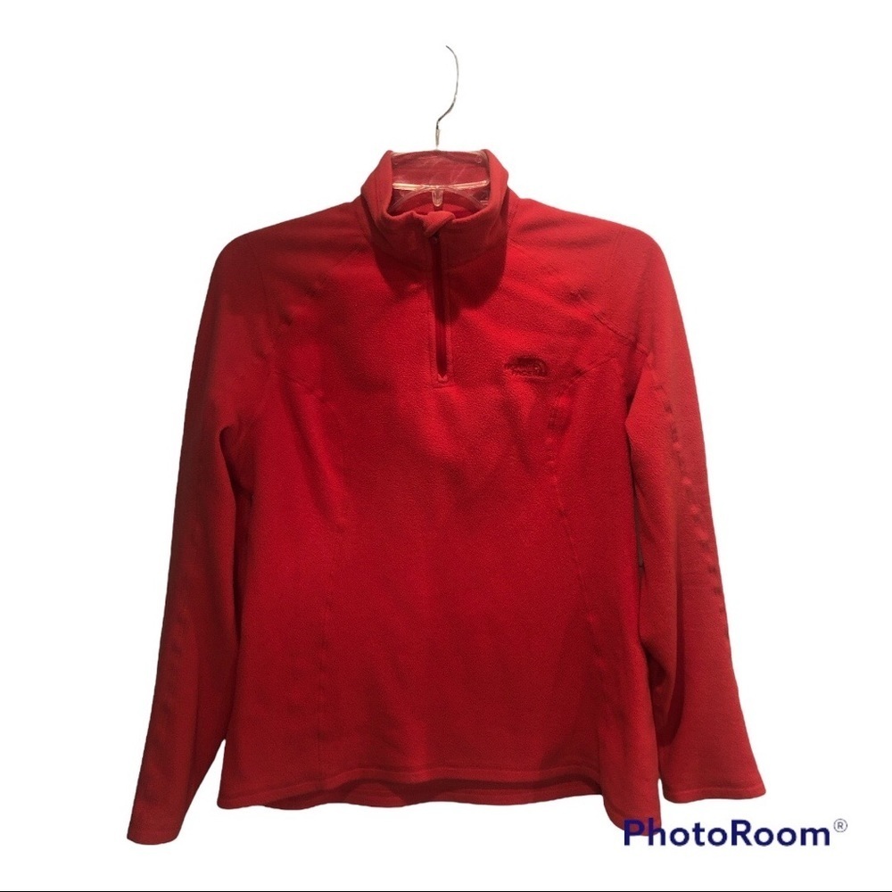 The North Face 1/4 zip front light weight polartec fleece-Small